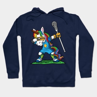 Dabbing Unicorn Lacrosse LAX Hoodie